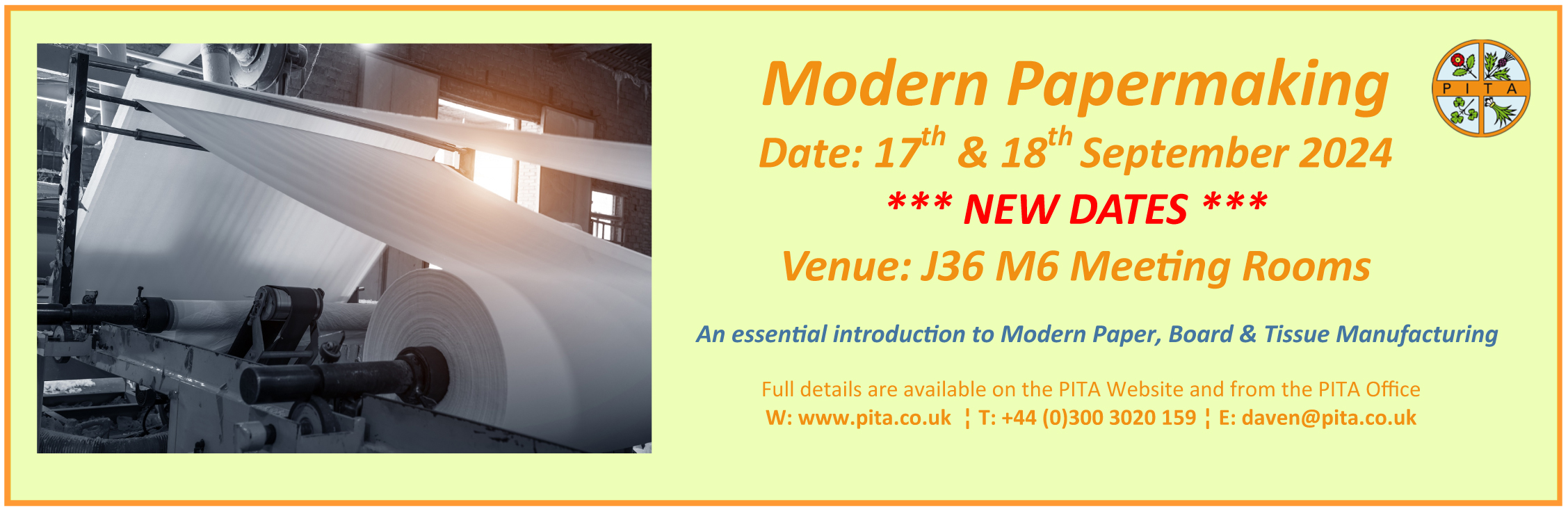 Modern Papermaking Course Sept 2024